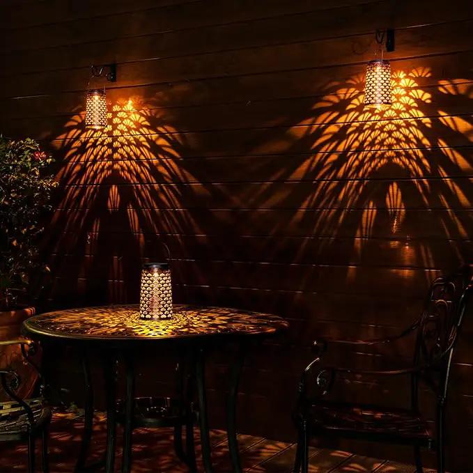 Shell Solar Lanterns Outdoor Waterproof Hanging Solar Lights ,Warm and Cool Light for Garden Porch Path Deck and Balcony Decoration, LED Lanterns as Gifts for Women and Children by GreenHaven Gardens