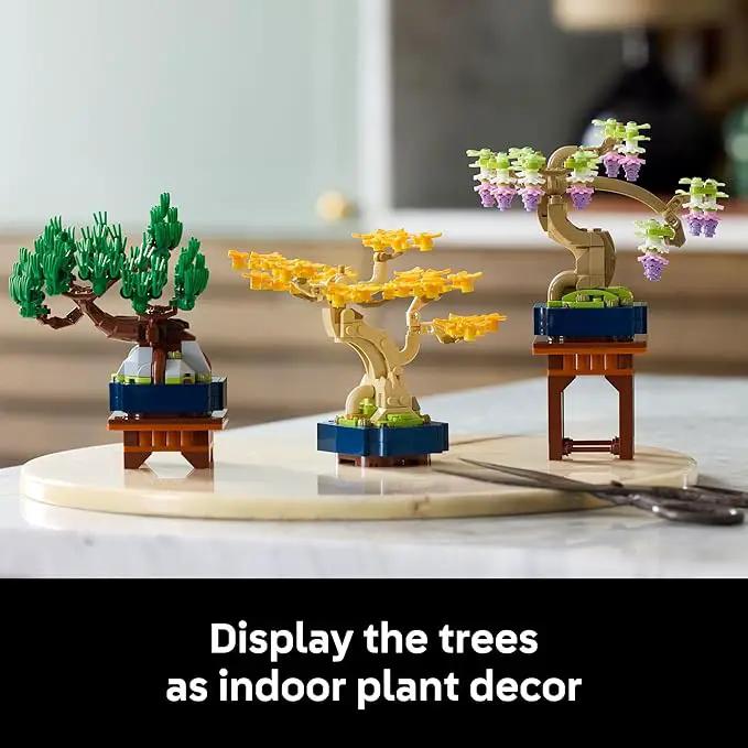 LEGO Botanicals Mini Bonsai Trees Building Set - Artificial Bonsai Tree Building Blocks for Adults, 18+ - DIY Home and Office Decor for Men and Women - Gift for Adults - 10373 by GreenHaven Gardens
