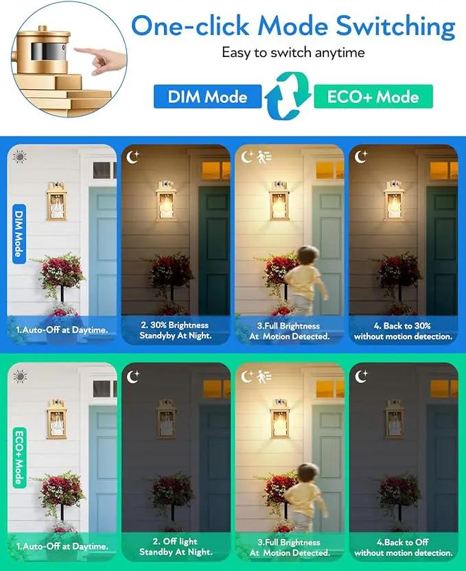 VIANIS Motion Sensor Porch Lights, Outdoor Light Fixtures Wall Mount Dusk to Dawn, Gold Waterproof Exterior Lights for House, Outdoor Wall Lights for House, Doorway, Patio, Anti-Rust by GreenHaven Gardens