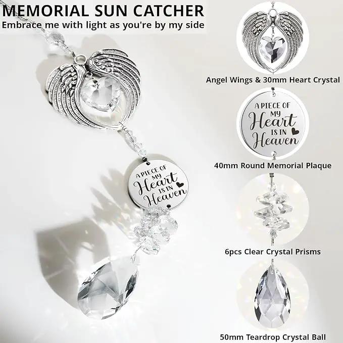 Sympathy Gifts for Loss of Loved One Mom Dad Daughter Son, Unique Memorial Gifts Crystal Suncatcher Bereavement Gift Idea - Grief Condolence Sorry for Your Loss Funeral, Miscarriage Gifts for Mothers by GreenHaven Gardens