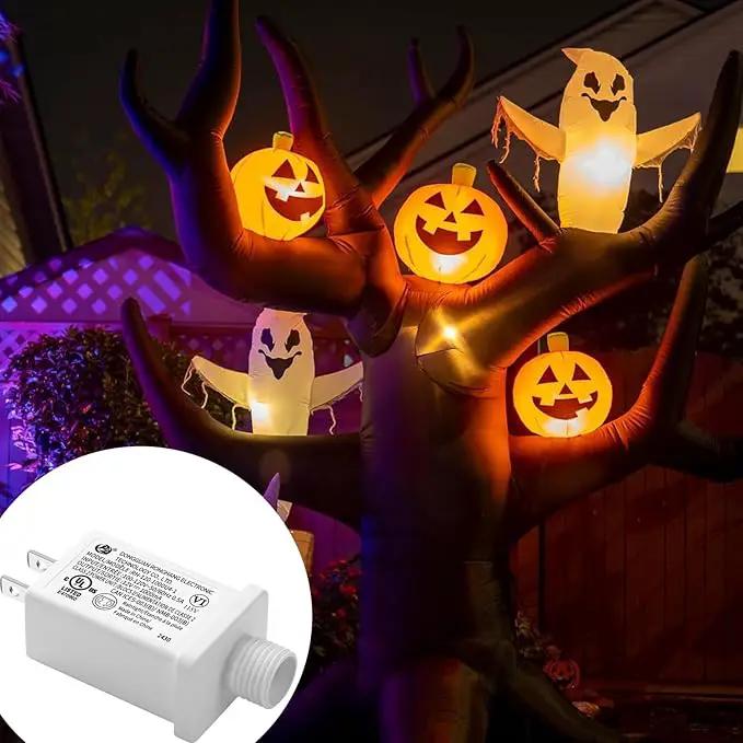 Replacement Yard Inflatable Adapter Power Supply Adaptor - 12V 1.0A 1Pcs - Inflatable Plug Replacement Class 2 Power Supply - White - for Christmas Tree Light/Thanksgiving Yard Blow Up Decorations by GreenHaven Gardens
