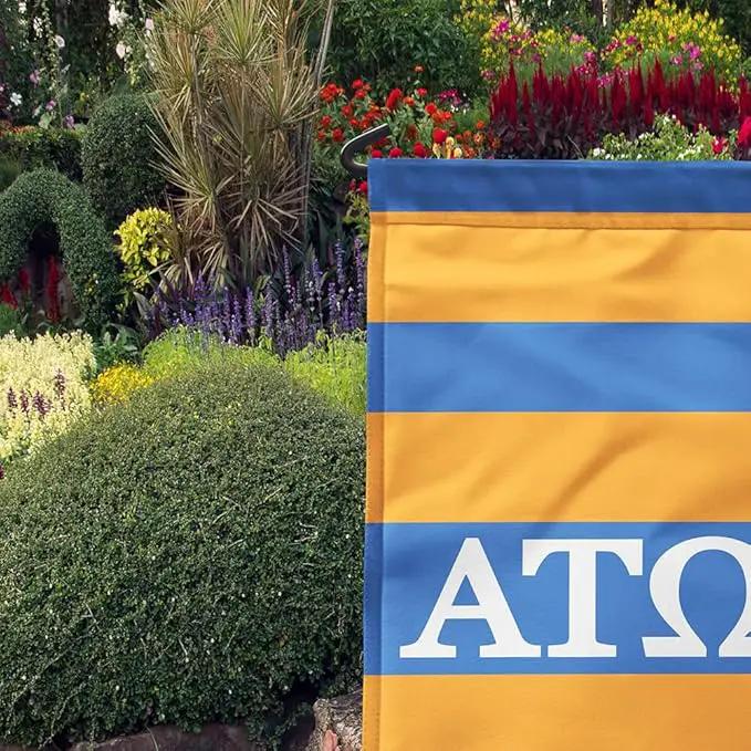 Alpha Tau Omega Licensed Flag Garden 12x19 inches Flag Banner Yard Decor Outdoor Decoration (Alpha Tau Omega #3) by GreenHaven Gardens