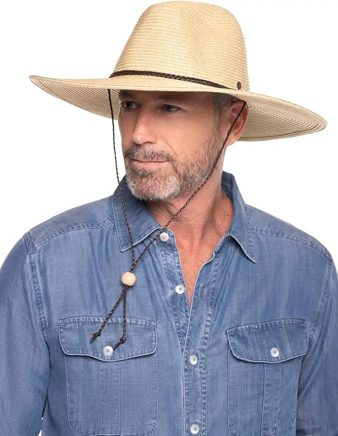 Coolibar UPF 50+ Men's Beach Comber Sun Hat - Sun Protective by GreenHaven Gardens