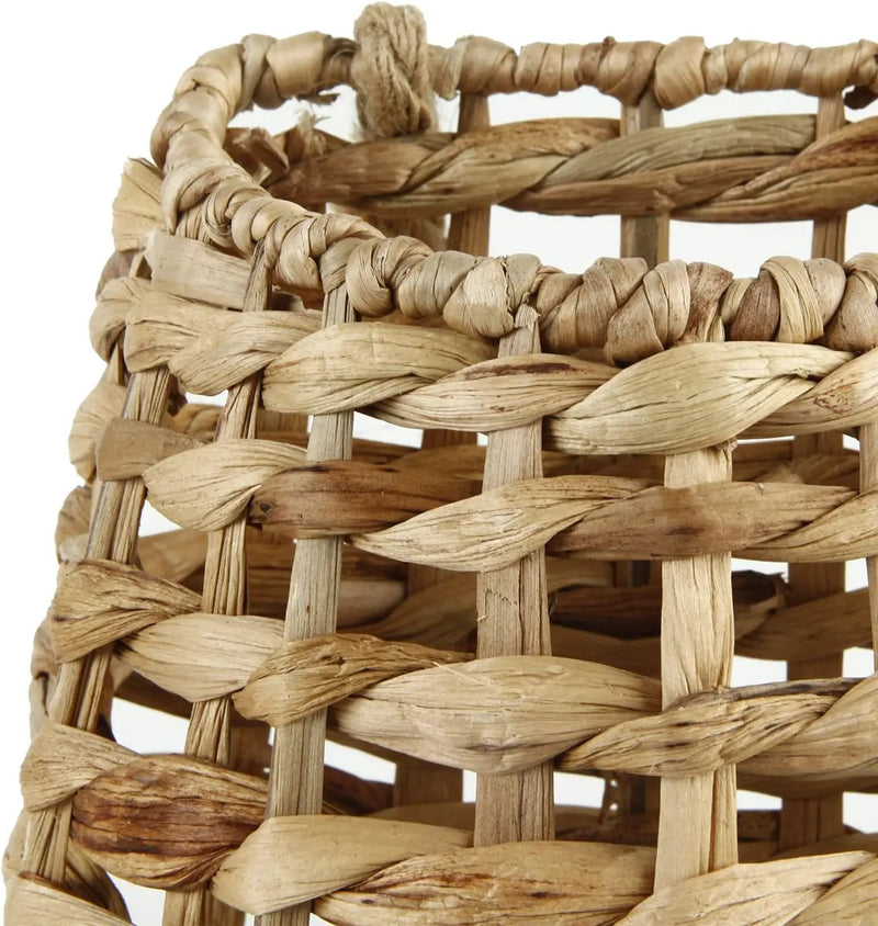 Woven Water Hyacinth Hanging Basket Door Hanging Basket Wall for Home Garden Farmhouse (Water Hyacinth) by GreenHaven Gardens