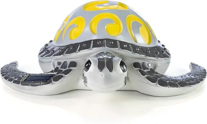VP Home Tribal Sea Turtle Solar Powered Outdoor Decor Garden Light with LED Glowing Shell Great Addition for Your Garden, Decorations for Outside Patio Lawn Yard by GreenHaven Gardens