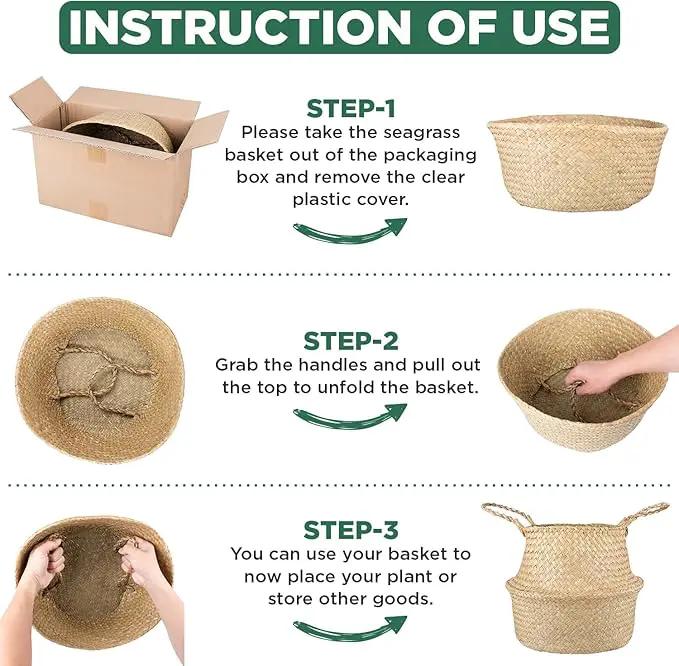 Plant Basket – Large Wicker Indoor Planter for Artificial Olive Tree Pot, 9-10 Inch Woven Baskets for Faux House Plants (Original, Large) by GreenHaven Gardens