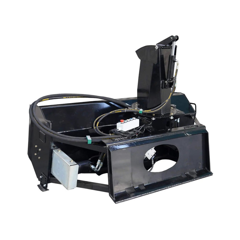72-Inch Heavy-Duty Hydraulic Skid Steer Snow Blower Attachment (SAK59371) by SAKSBY WHOLESALE