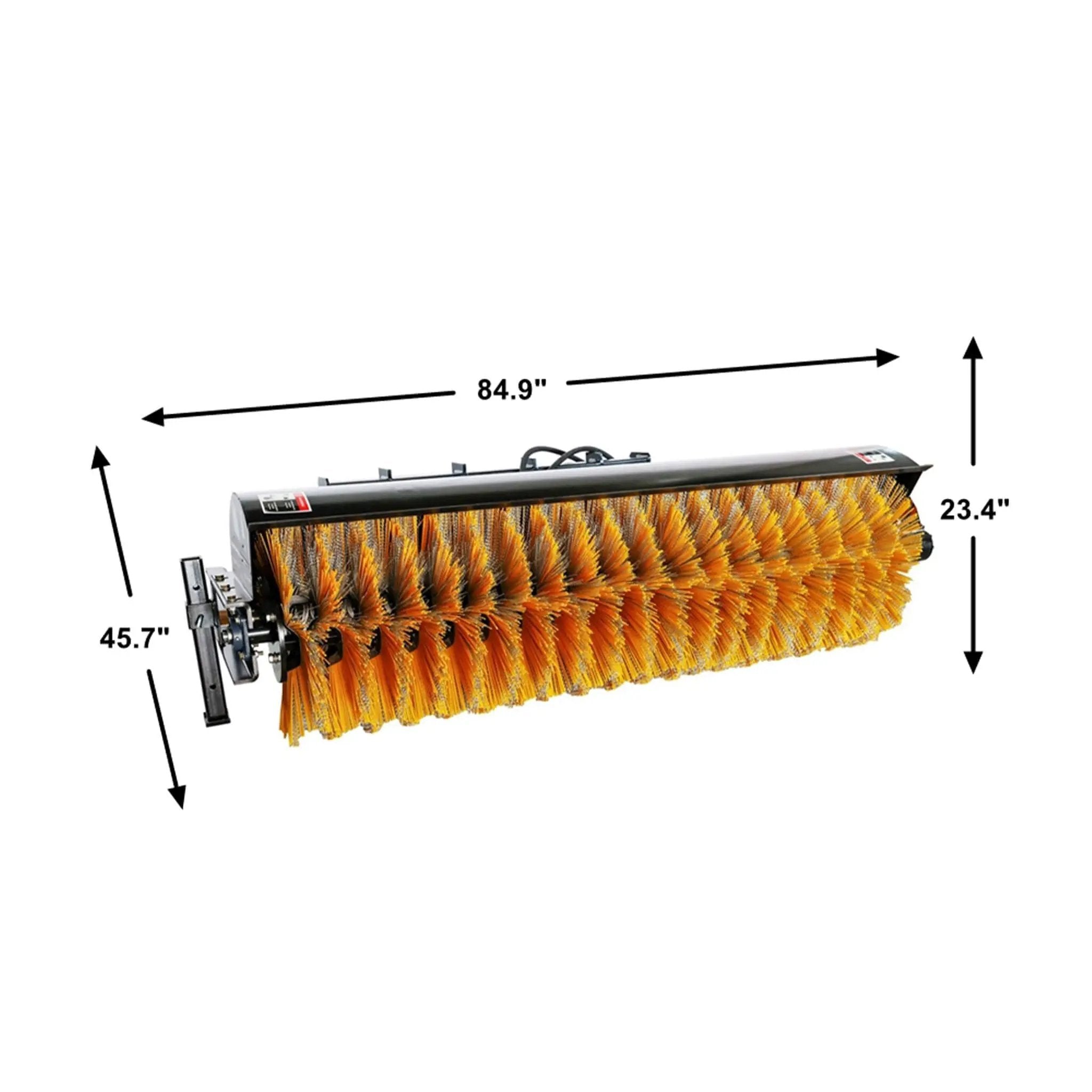 72-Inch Heavy-Duty Skid Steer Hydraulic Rotary Angle Broom Sweeper (SAK97846) by SAKSBY WHOLESALE