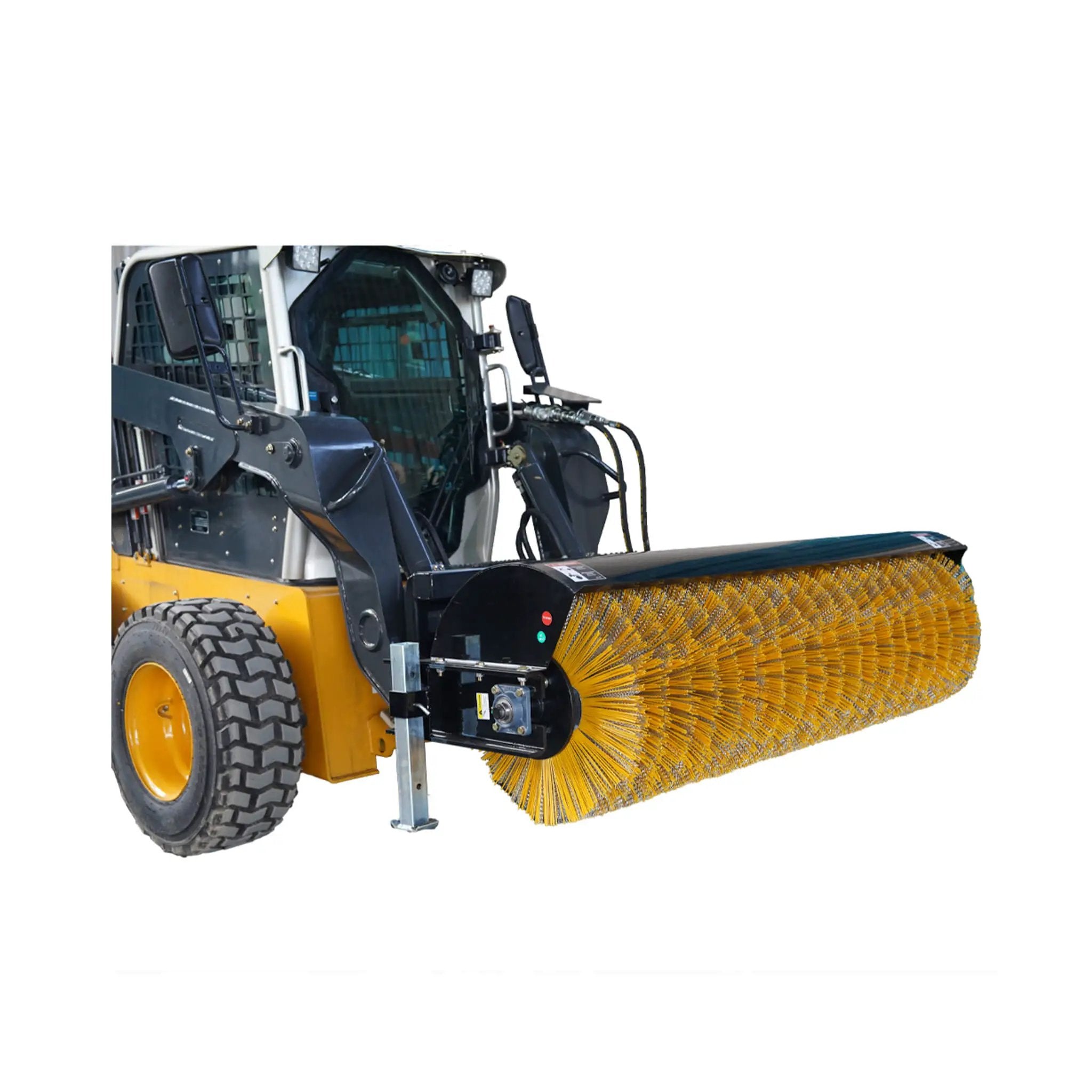 72-Inch Heavy-Duty Skid Steer Hydraulic Rotary Angle Broom Sweeper (SAK97846) by SAKSBY WHOLESALE