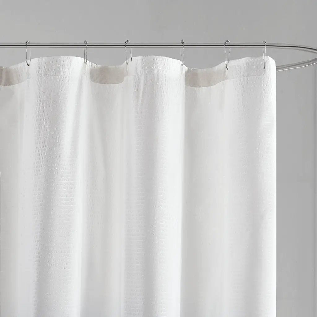 72 x 72 Ombre Printed Seersucker Shower Curtain by HouseOfZazla