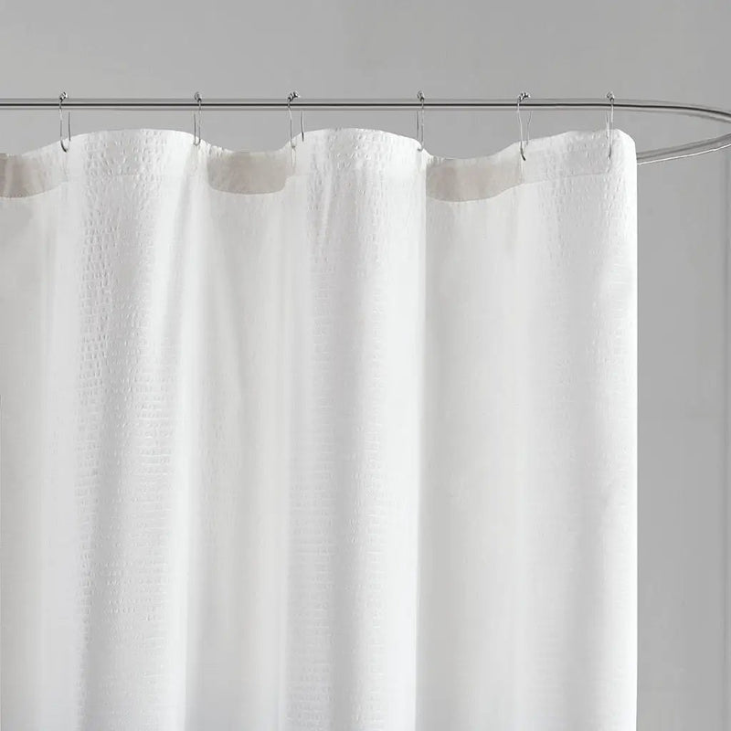 72 x 72 Ombre Printed Seersucker Shower Curtain by HouseOfZazla