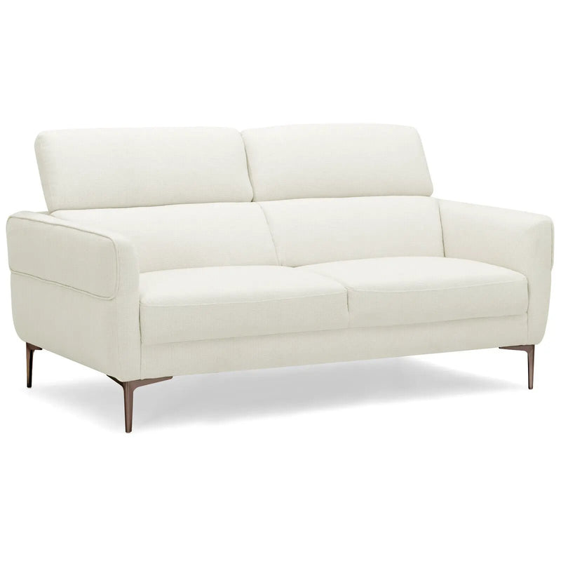 72.5 Inch Modern Fabric Loveseat Sofa Couch with Adjustable Headrest by DirectDeals