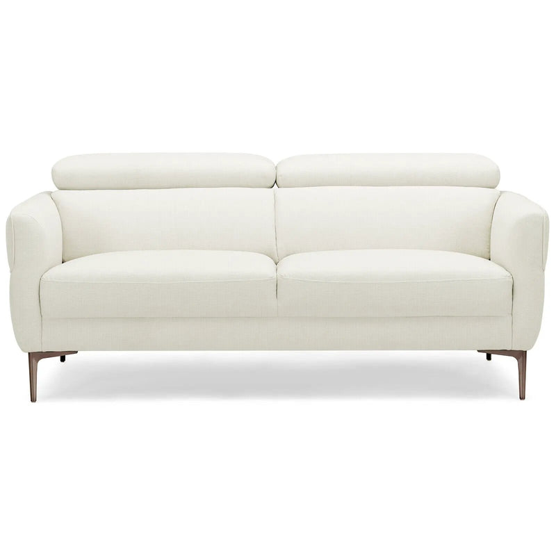 72.5 Inch Modern Fabric Loveseat Sofa Couch with Adjustable Headrest by DirectDeals