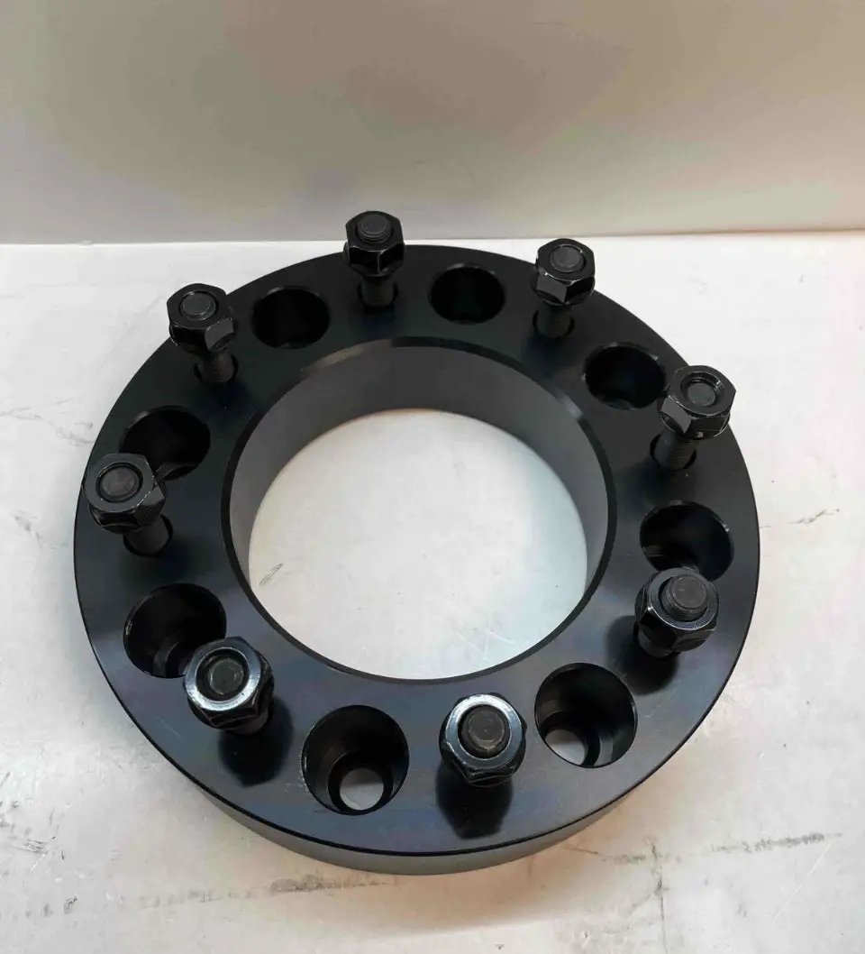 Coyote Accessories - Black Anodized 6061-Billet Aluminum Wheel Adapter Set Of 2 by Selzalot