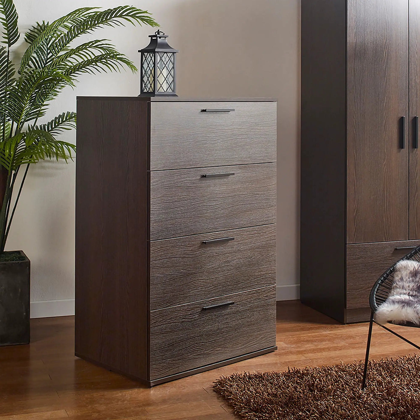 Oliver - Farmhouse Jumbo Chest With 4 Drawer Storage by HouseOfZazla