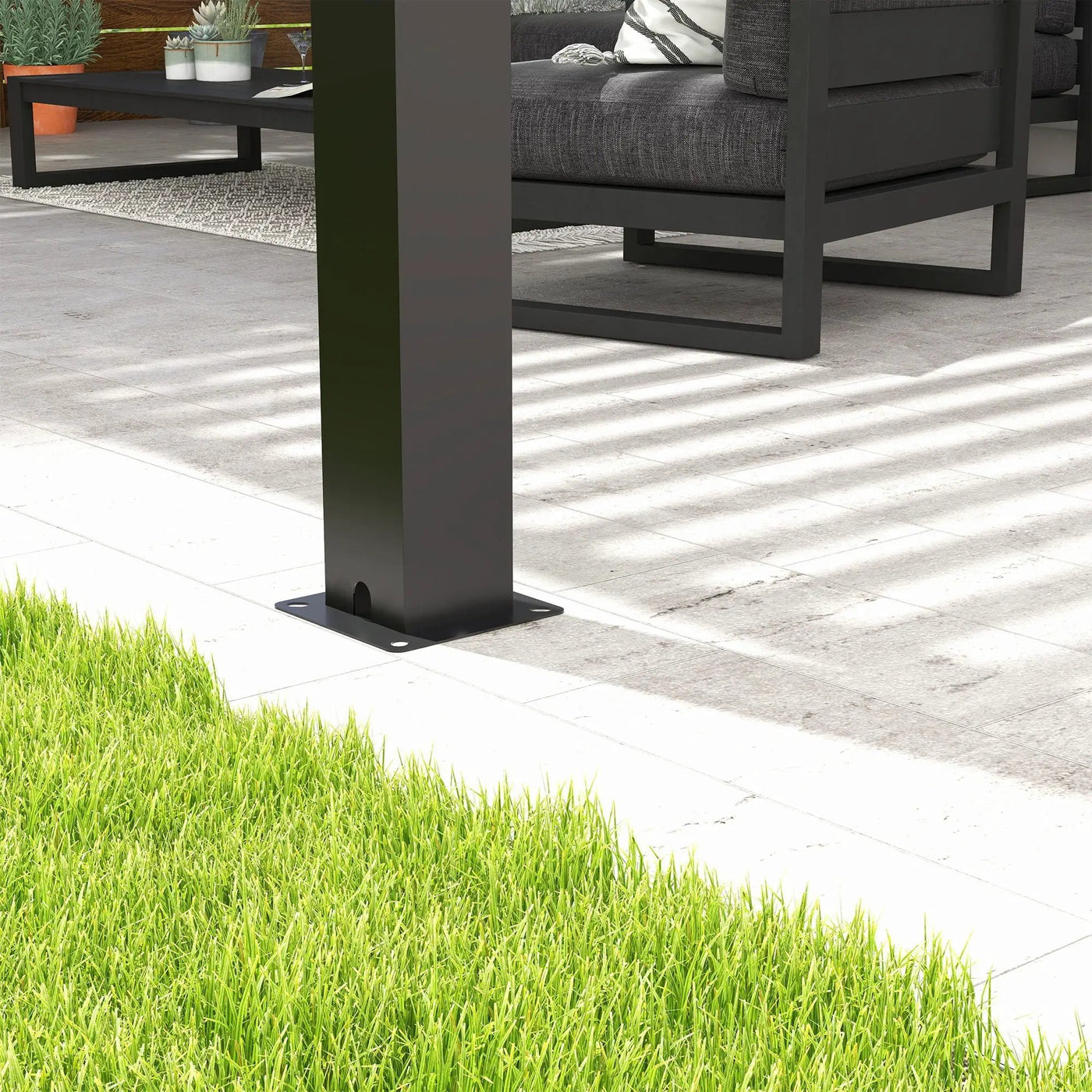 Louver Pergola Aluminium Frame & Louvers by HouseOfZazla
