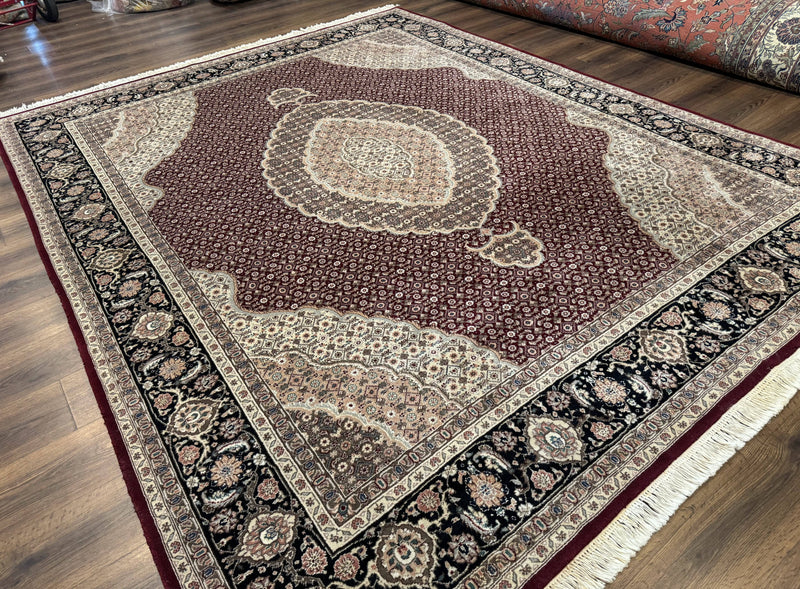 Sino Persian Rug 8x10, Herati, Elegant Oriental Carpet, Dark Maroon by Jewel Rugs