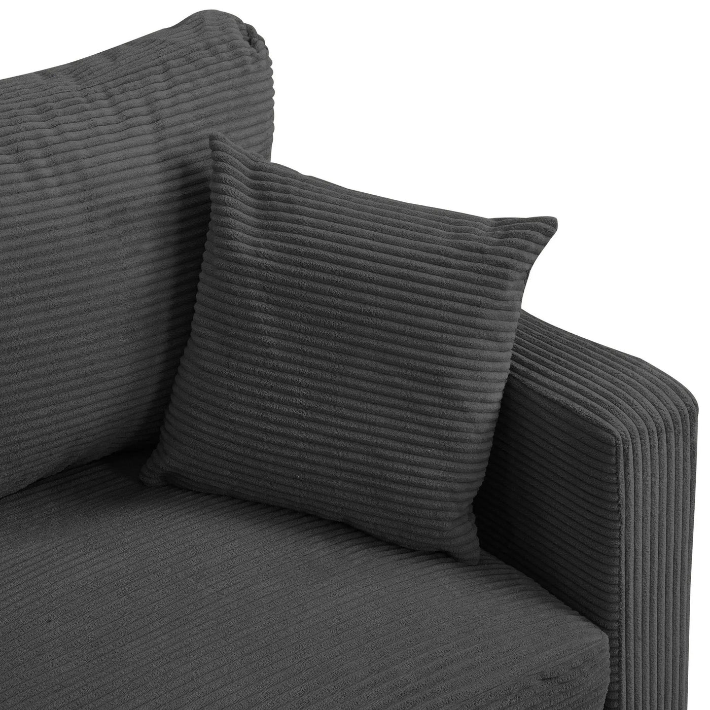 Modern Upholstered Loveseat Sofa, High Resilience by HouseOfZazla