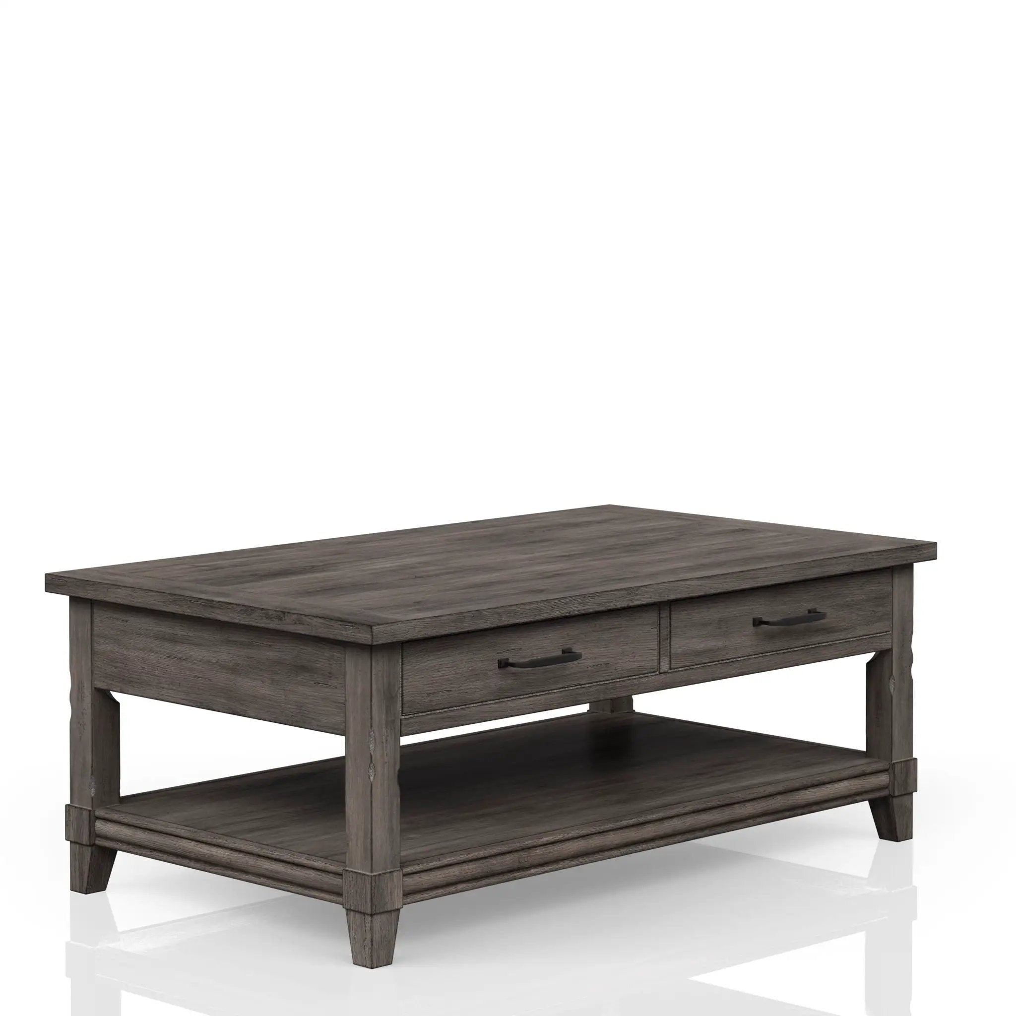 Lift Top Cocktail Table With Casters - Gray by HouseOfZazla