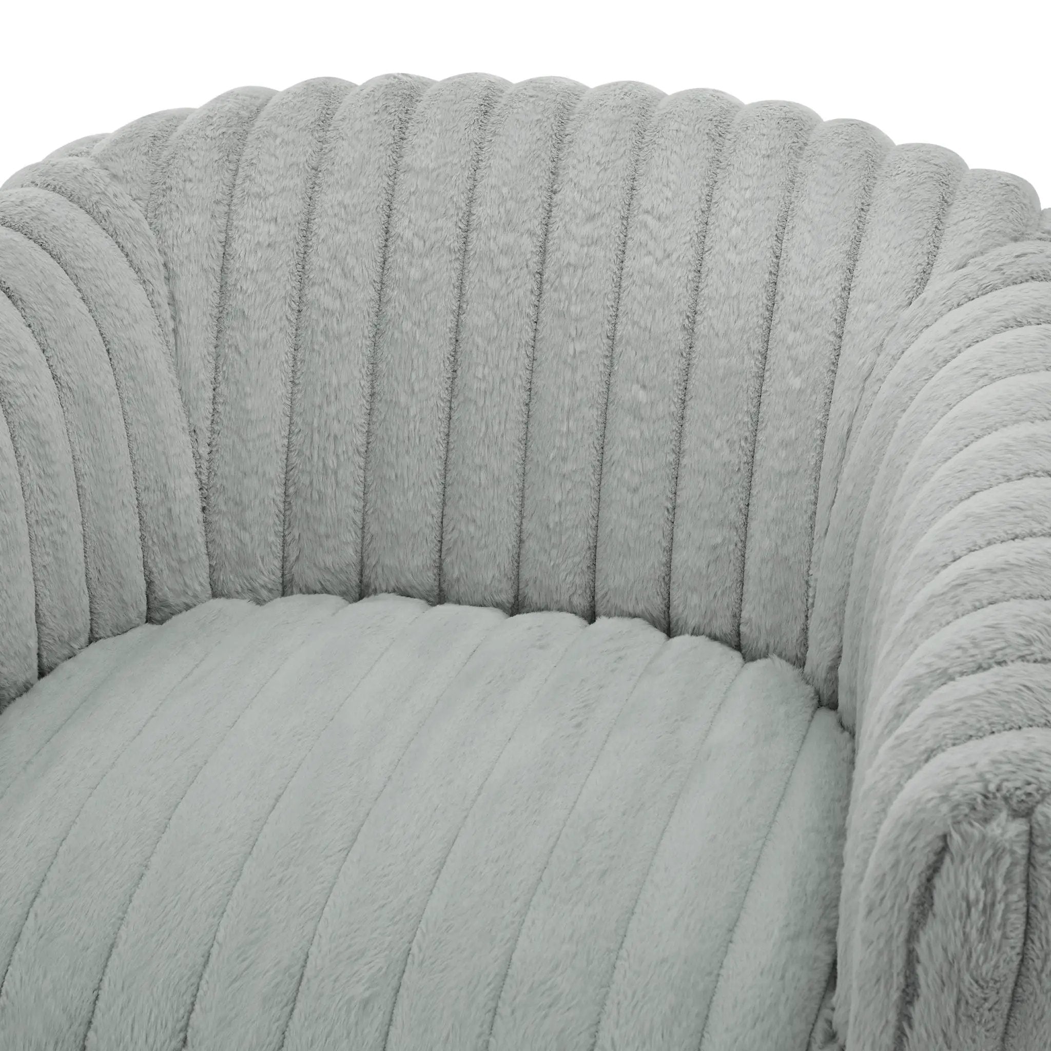 Alexa - Barrel Swivel Chair - Gray by HouseOfZazla