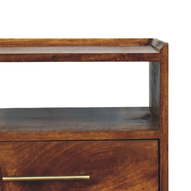 Artisan Furniture Solid Wood Camden Chestnut Bedside by HouseOfZazla