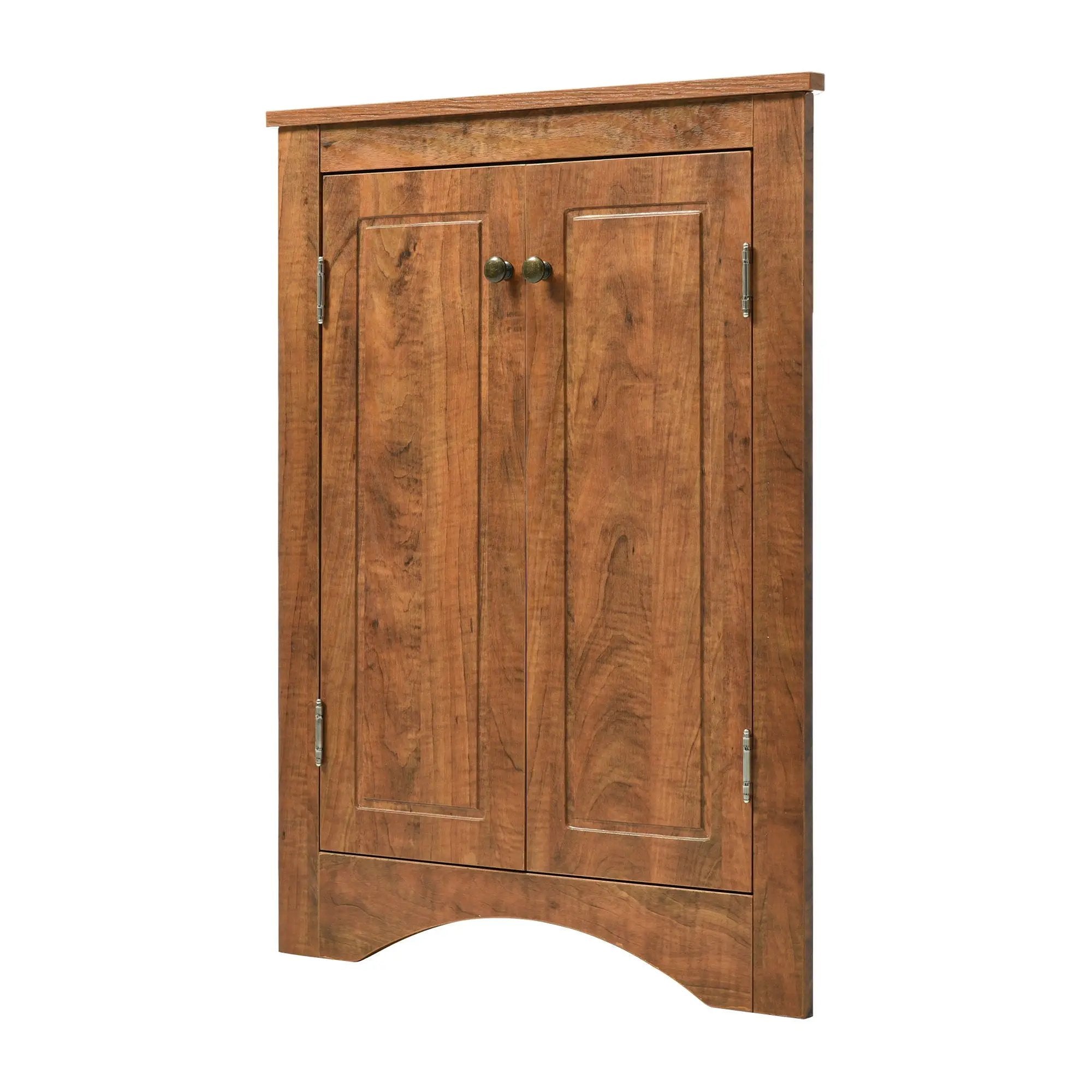 Triangle Bathroom Storage Cabinet With Adjustable Shelves, Freestanding Floor Cabinet For Home Kitchen by HouseOfZazla