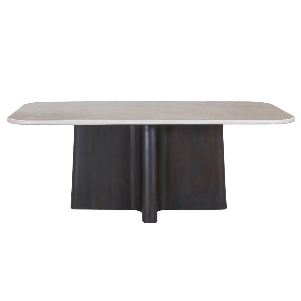 Jacory - Dining Table With Bottocino Marble Top - Espresso by Unique Piece Furniture
