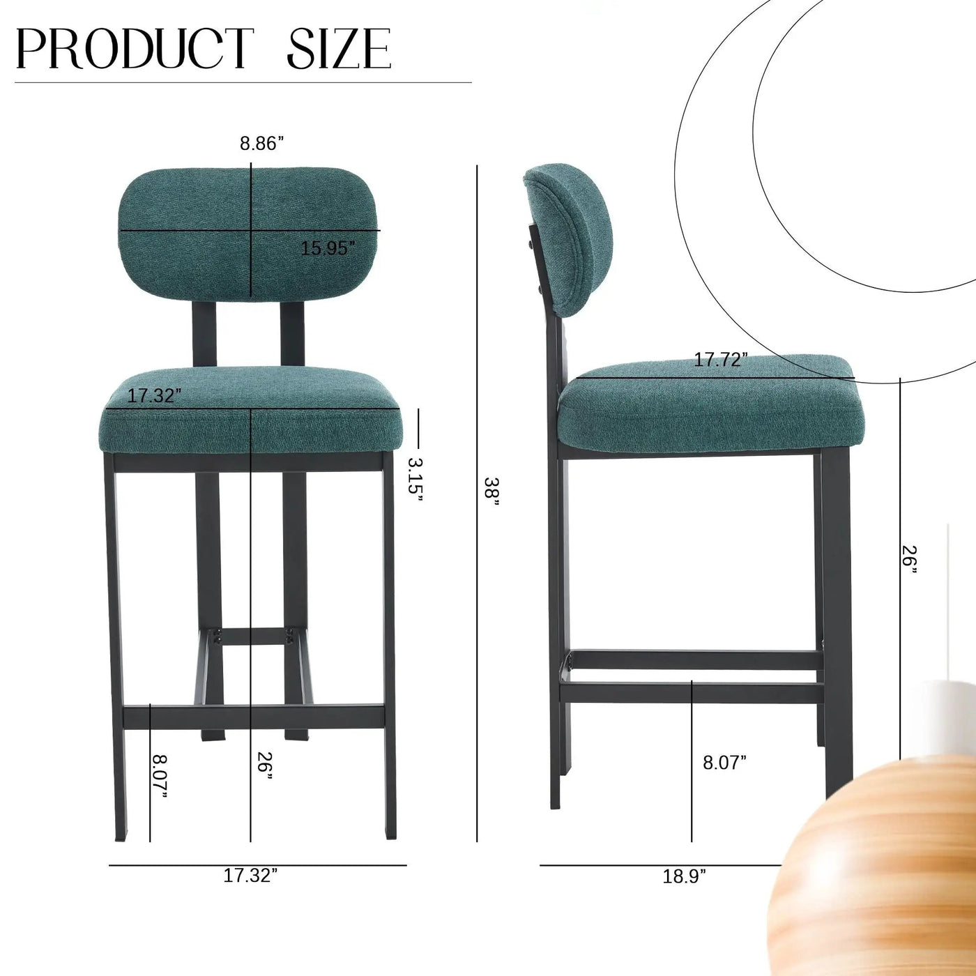 Modern Counter Height Stools (Set of 2) by HouseOfZazla