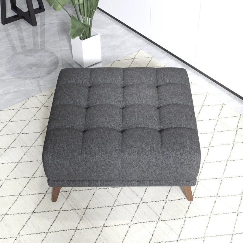 Addison - Square Upholstered Ottoman by HouseOfZazla
