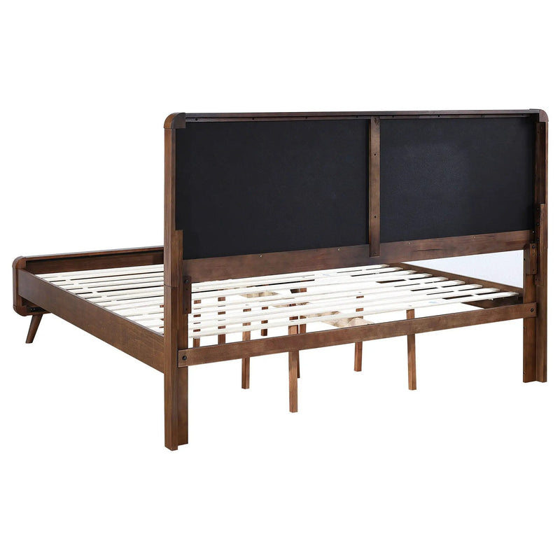 Robyn Wood Eastern King Platform Bed Dark Walnut by Unique Piece Furniture