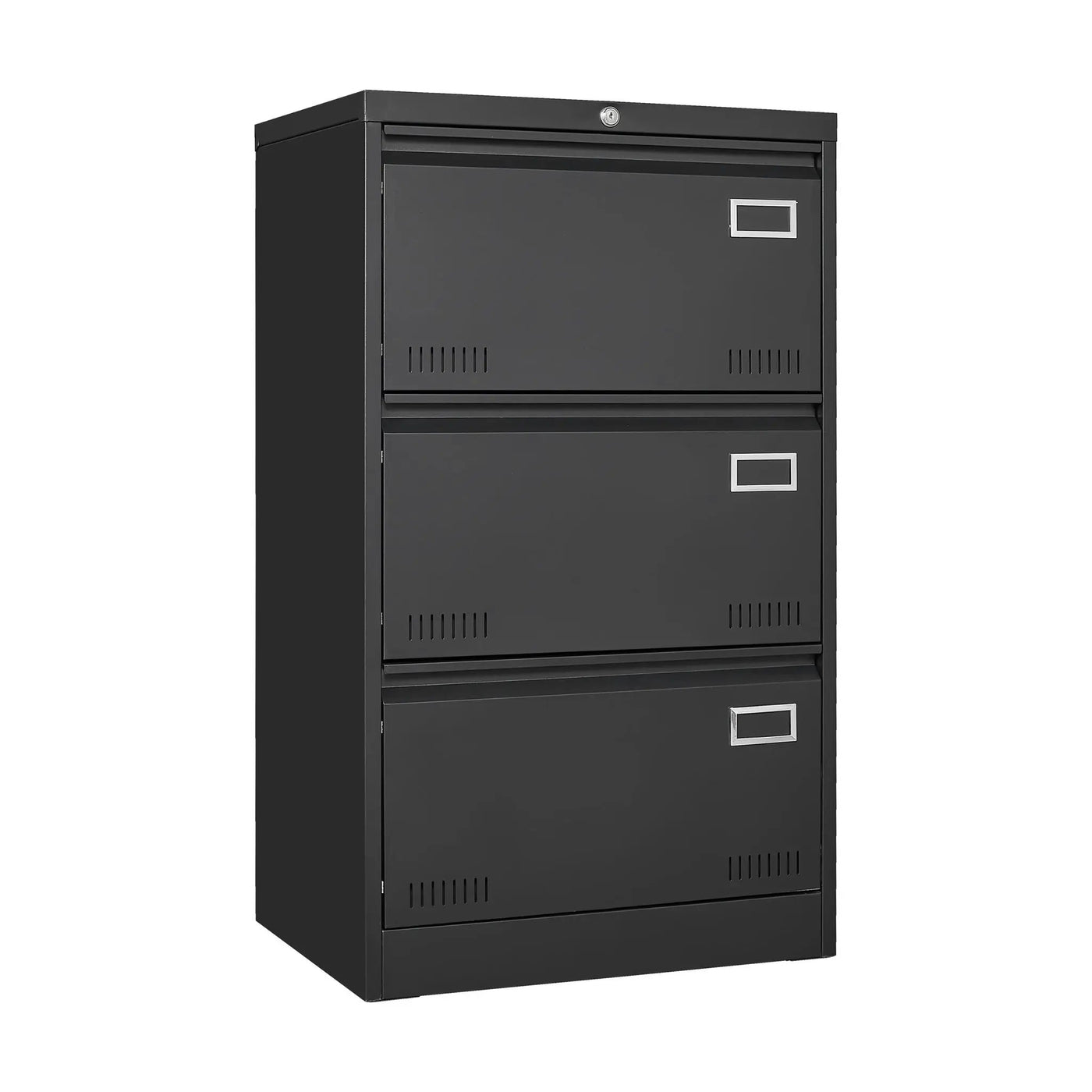 Filing Cabinet Lateral File Cabinet 3 Drawer, Locking Metal File Cabinets Three Drawer, Office Filing Cabinet With Lock Drawers For Home Office by HouseOfZazla