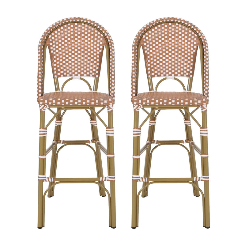 Outdoor PE Rattan French Barstool Set by HouseOfZazla