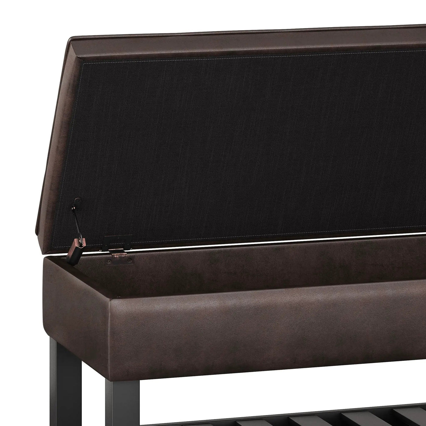 Cosmopolitan - Storage Ottoman Bench With Open Bottom by HouseOfZazla