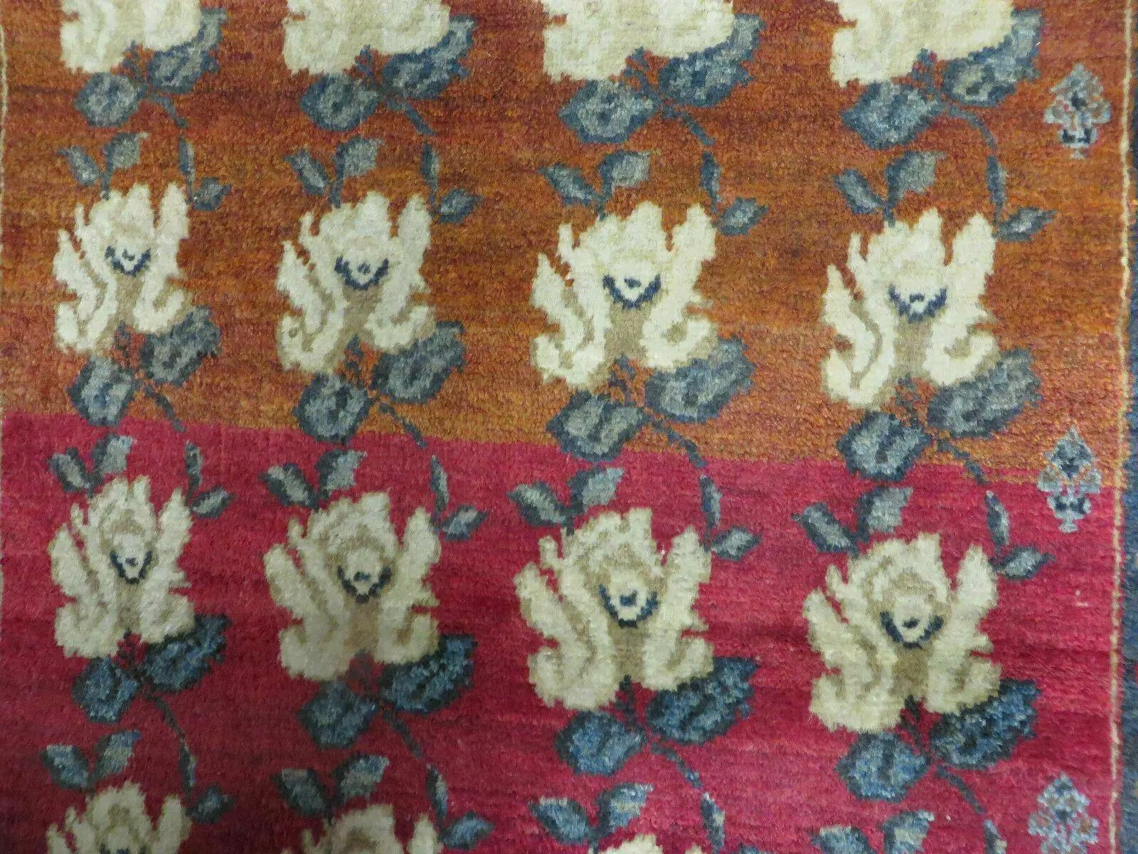 4' X 5' Semi Antique Handmade Fine Turkish Flowers Bouquet Wool Rug Nice by Jewel Rugs