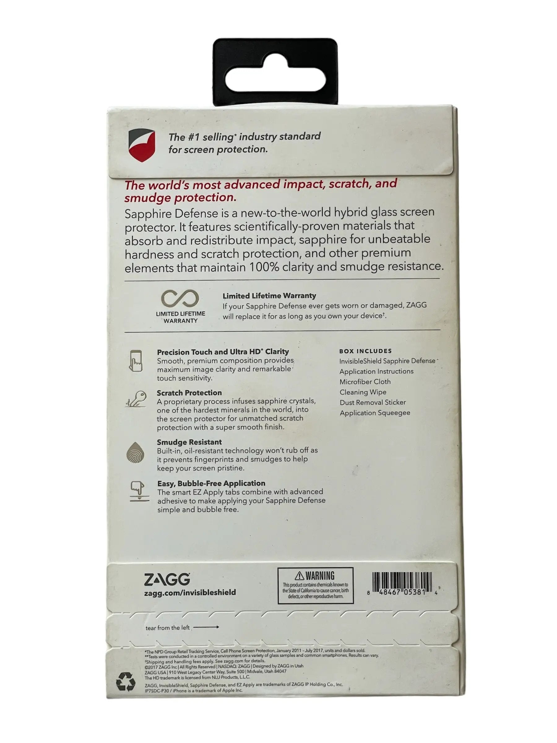 ZAGG Invisible Shield Sapphire Defense Glass Screen Protector iPhone 8/7/6s/6 by Selzalot
