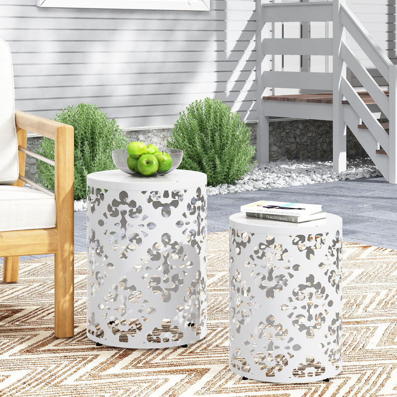Outdoor Metal Modern Design End Table by HouseOfZazla