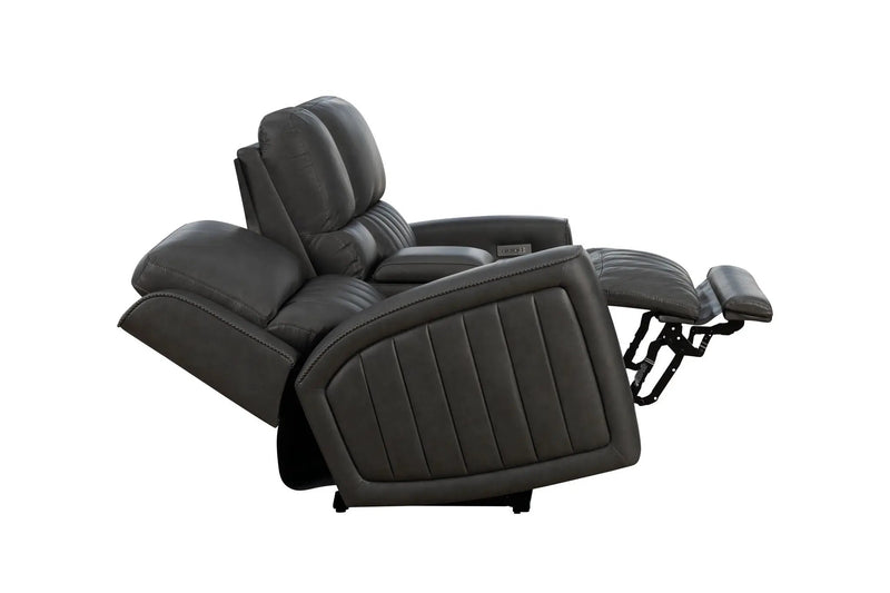 Pierce - Console Loveseat With Power Recline, Power Headrests And Power Lumber-Zero Gravity, Lumbar by Unique Piece Furniture