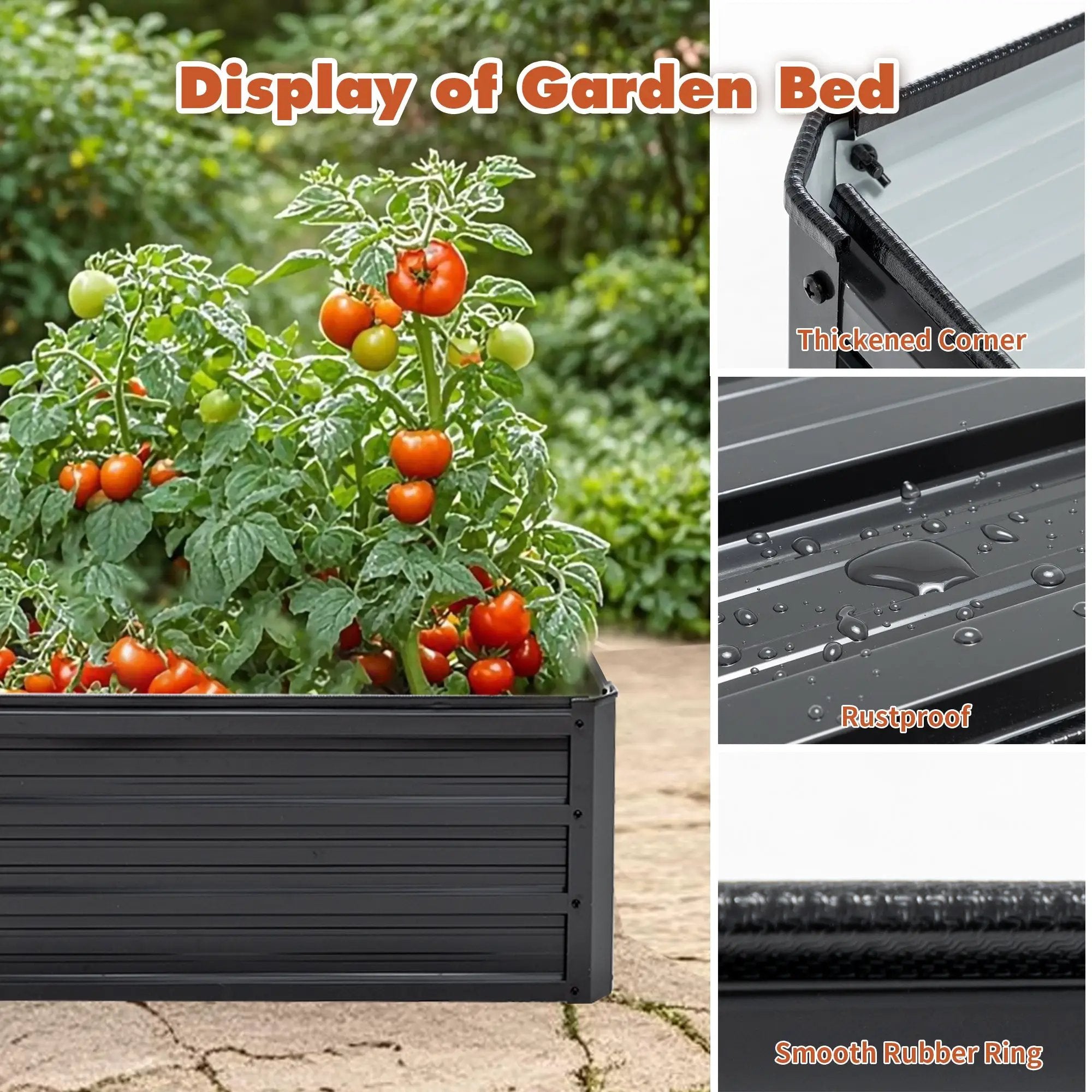 4x3x1ft Metal Raised Garden Bed by HouseOfZazla