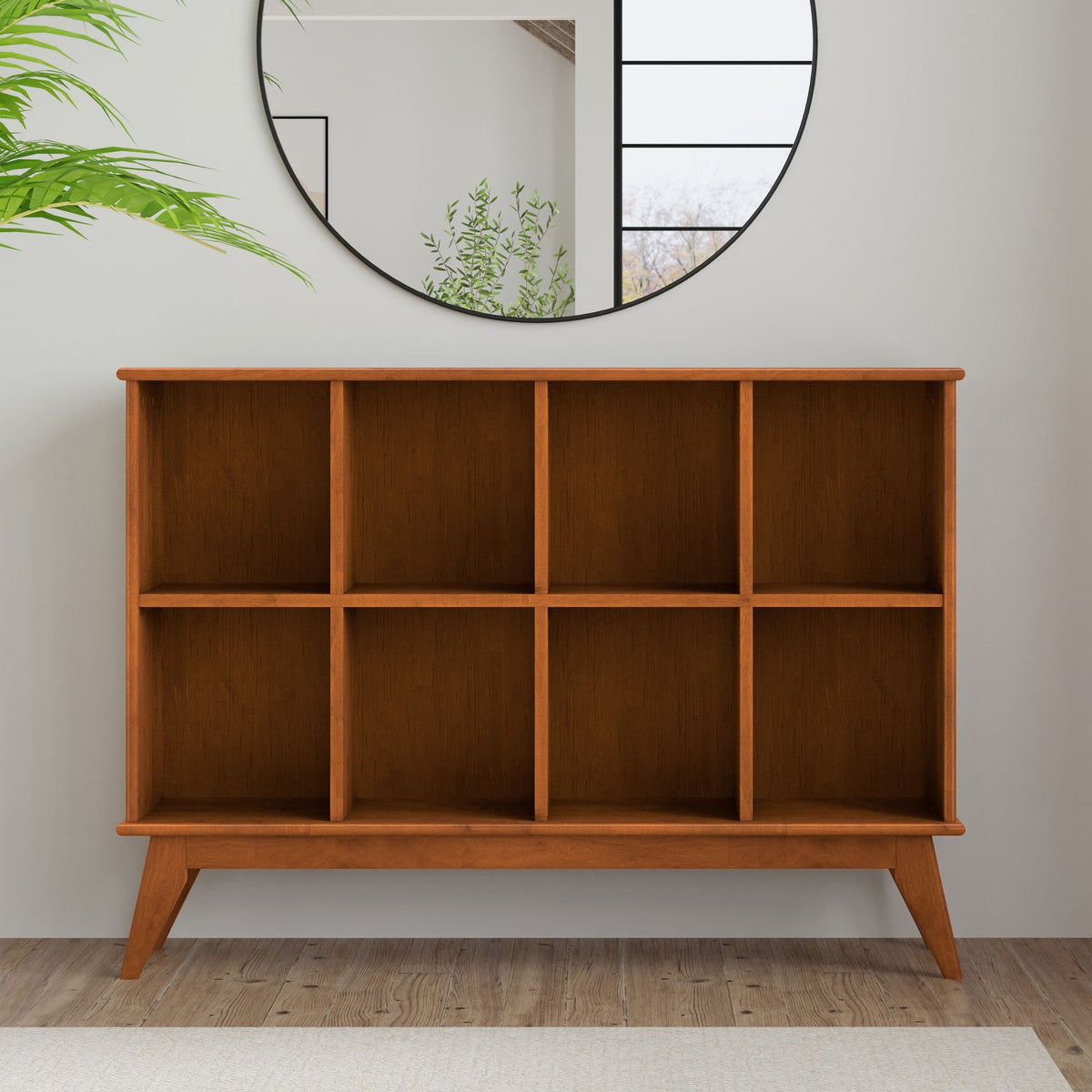 Handcrafted Low Bookcase with Open Cube Shelves - Multiple Finishes, photo 31 of 40