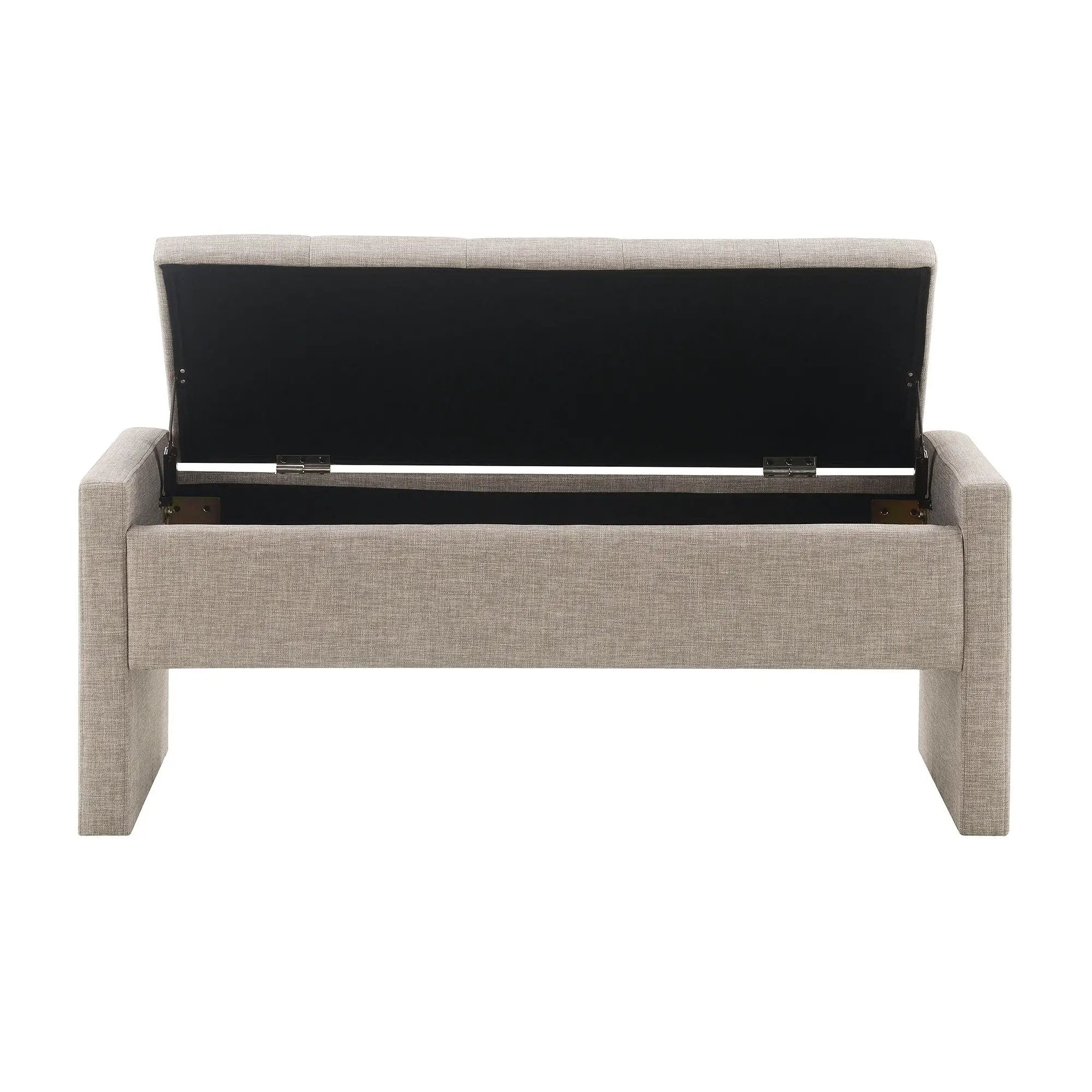 Modern Upholstered Large Bed End Bench With Storage by Unique Piece Furniture