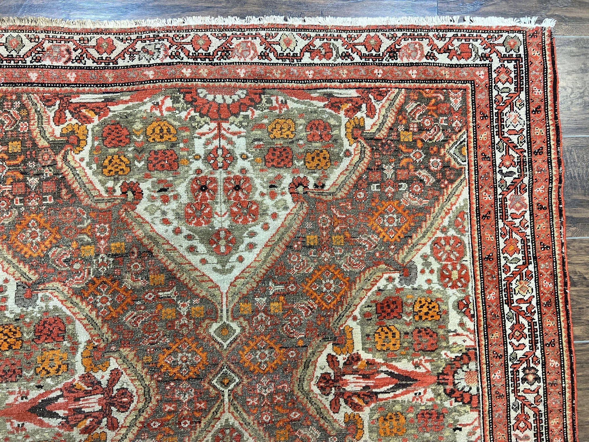 Wonderful Antique Persian Malayer Rug 4x6, Wool Hand Knotted Authentic Oriental Carpet, Very Fine by Jewel Rugs