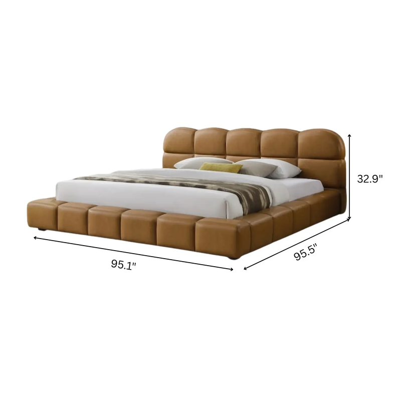 Roswell Luxurious King Size Platform Bed by HouseOfZazla