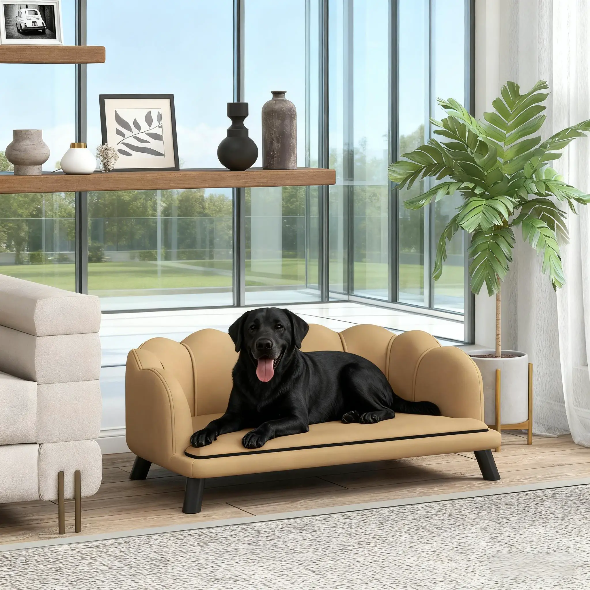 Coffee Pearl Design Pet Sofa by HouseOfZazla