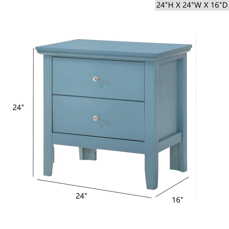 English Dovetailed Drawers Nightstand by Unique Piece Furniture