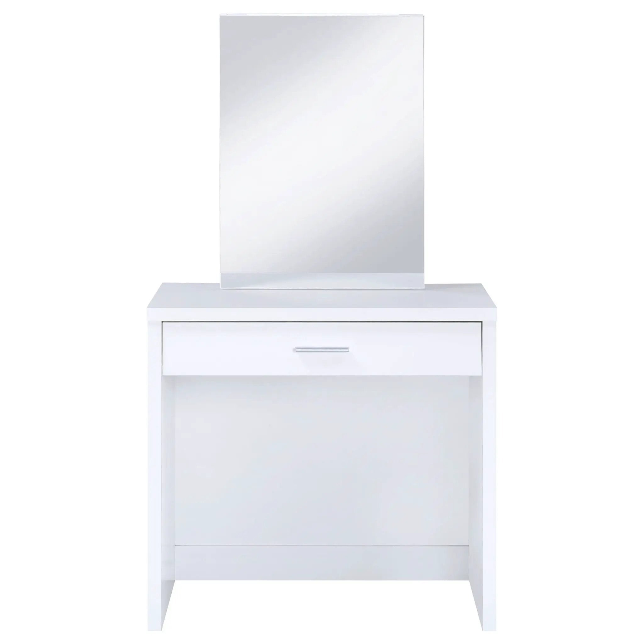 Harvey Vanity Set with Lift-Top Stool White by Unique Piece Furniture