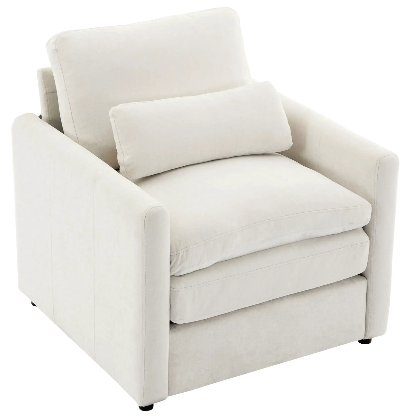Cozy Upholstered Cushion Armchair For Living Room by HouseOfZazla