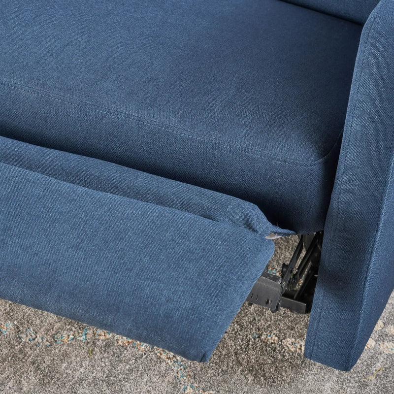 Alma Contemporary Upholstered Loveseat Recliner by HouseOfZazla
