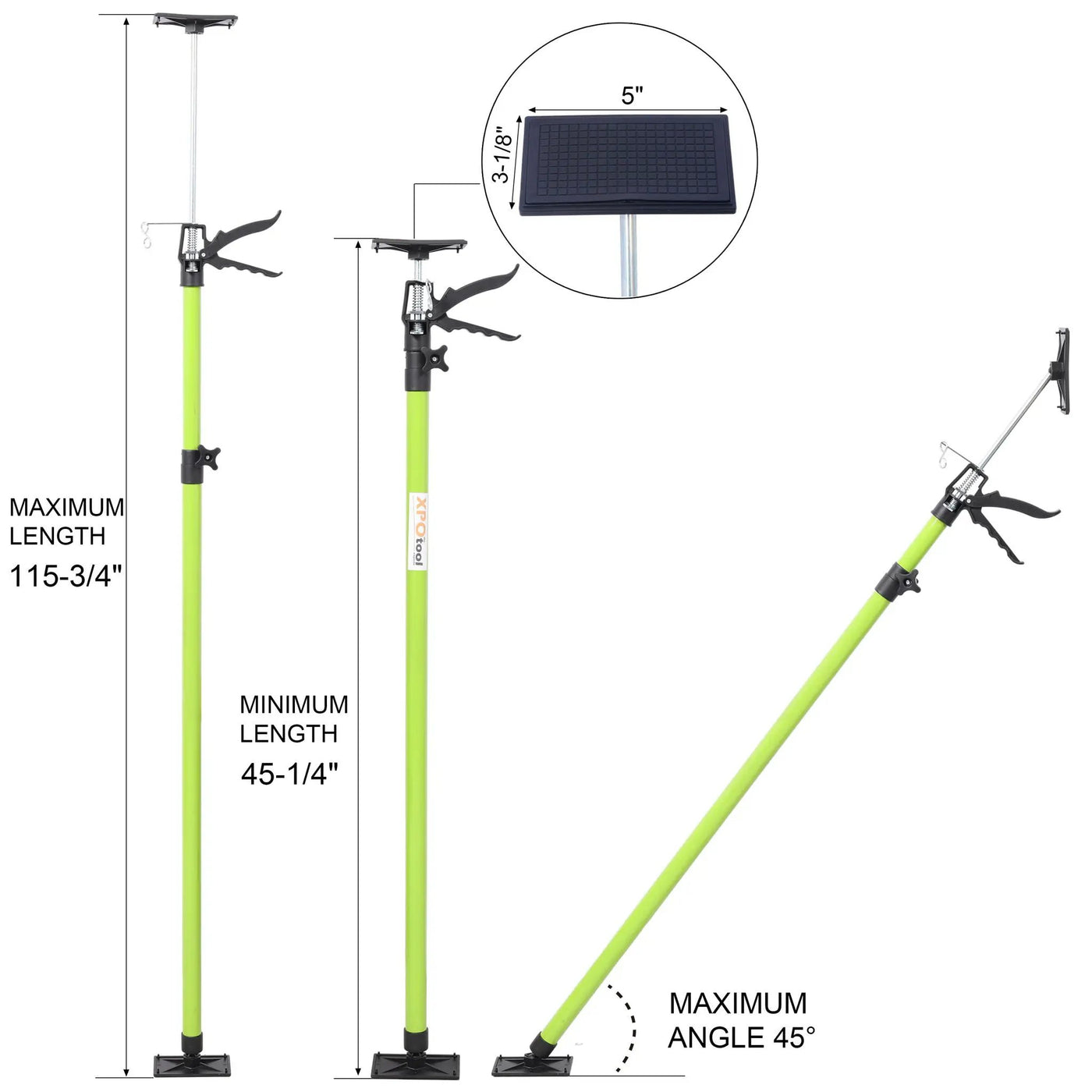 Adjustable Support Pole System for Drywalls and Cabinets with Carry Bag by HouseOfZazla