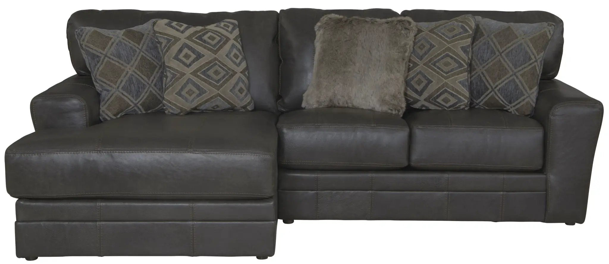 Denali - Italian Leather Match Sectional by Unique Piece Furniture