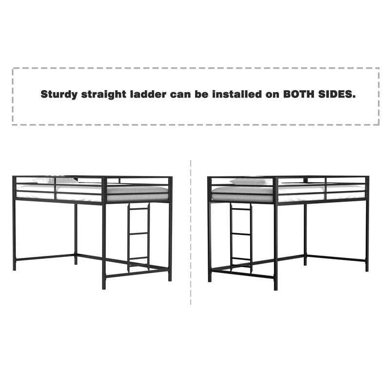 Adam - Twin Loft Bunk - Black by Unique Piece Furniture